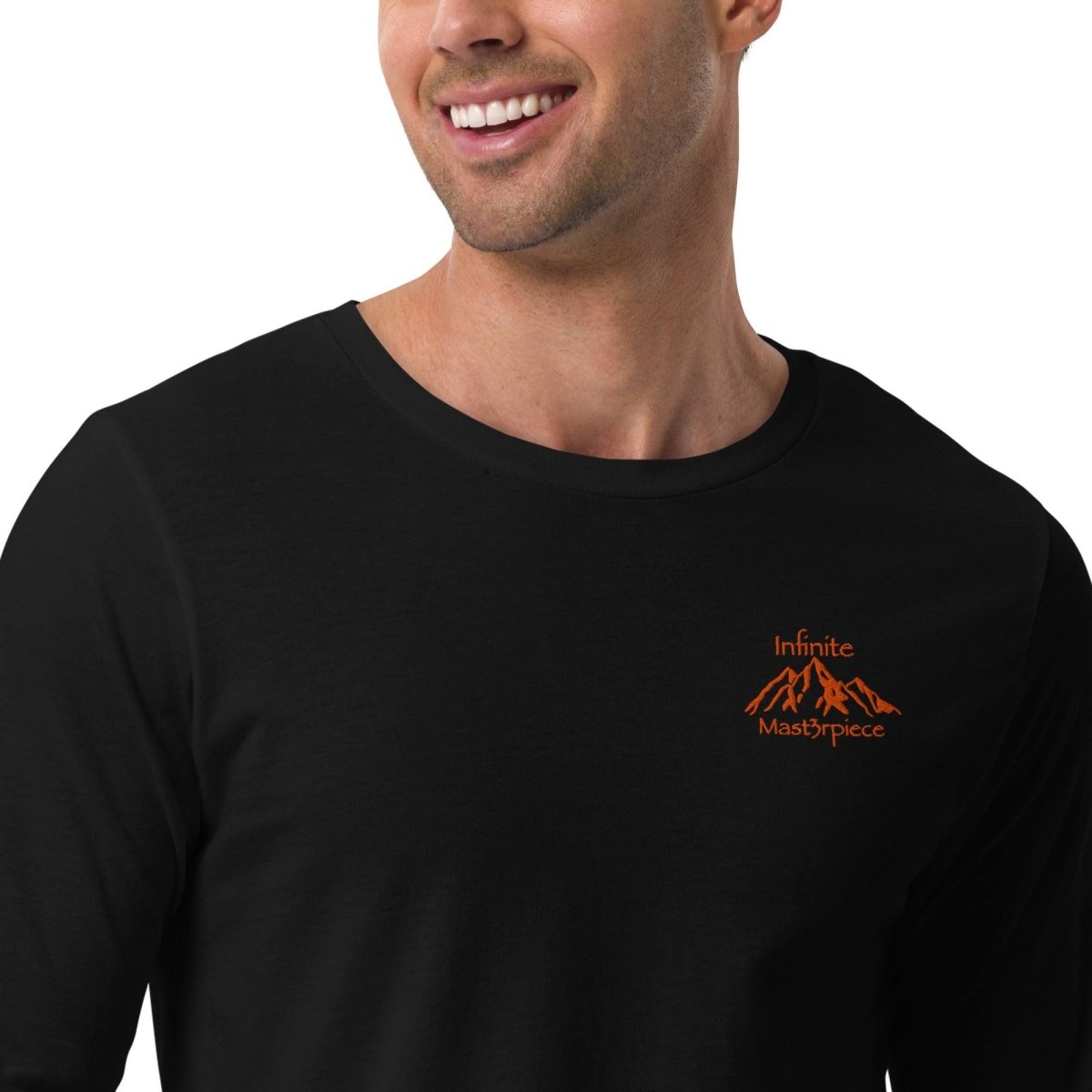 Mens "Legend" in Orange Long Sleeve T-Shirt - Infinite Mast3rpiece - 