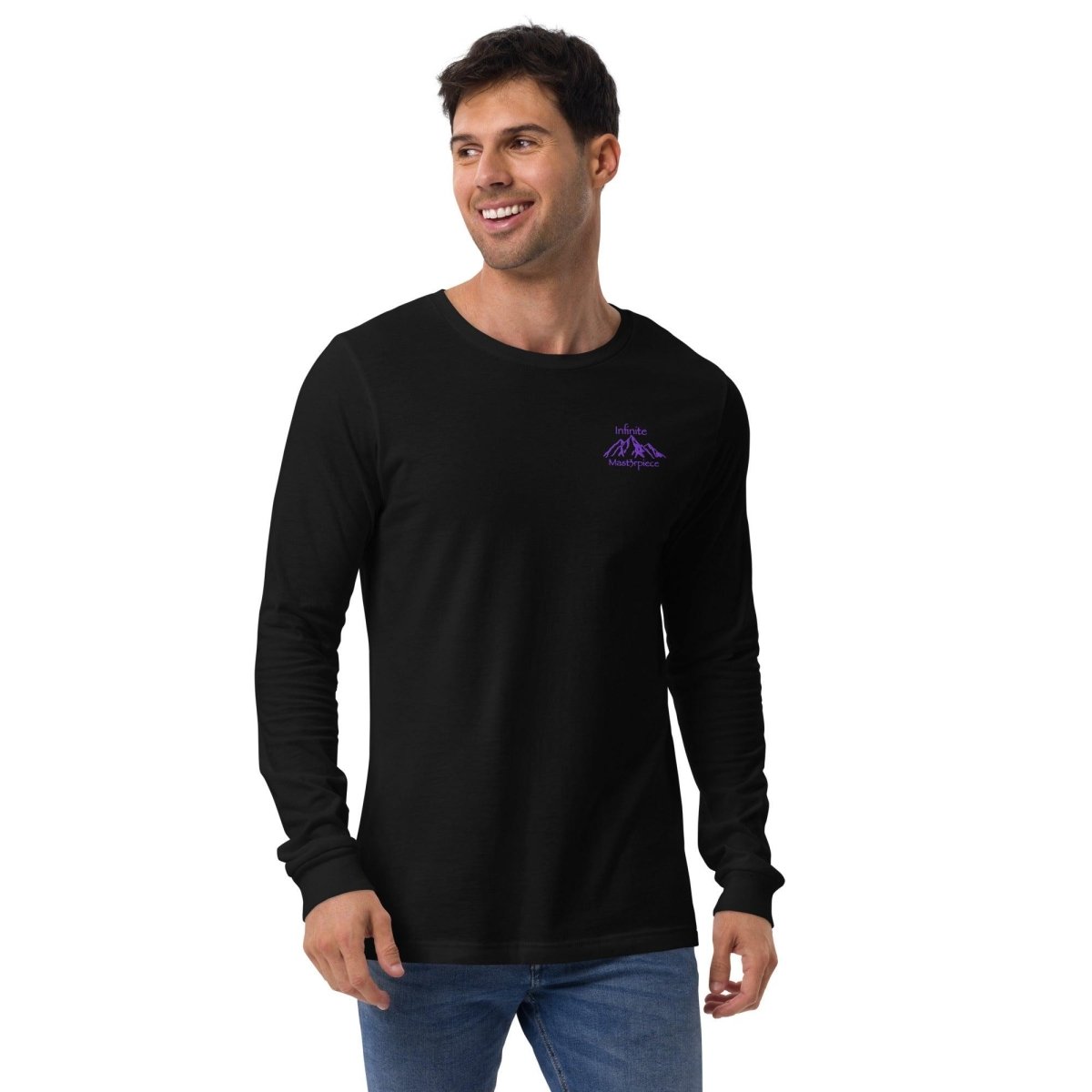 Mens "Legend" in Purple Long Sleeve T-Shirt - Infinite Mast3rpiece - 