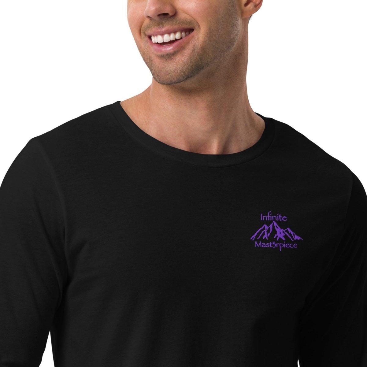 Mens "Legend" in Purple Long Sleeve T-Shirt - Infinite Mast3rpiece - 