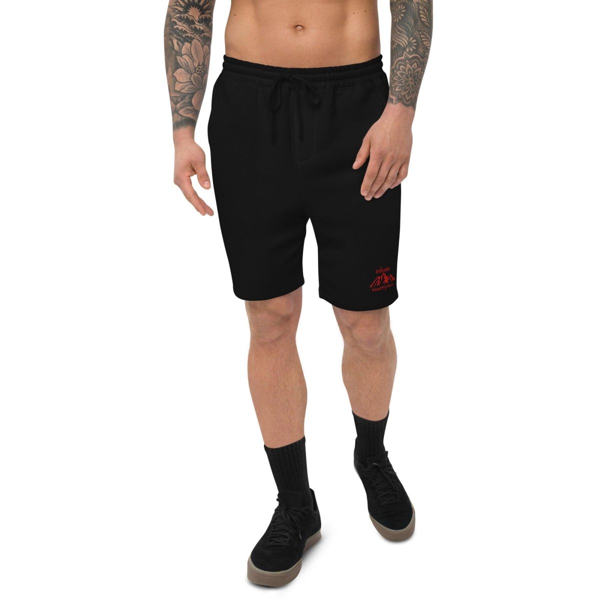 Mens "Legend" in Red Fleece Shorts - Infinite Mast3rpiece - 