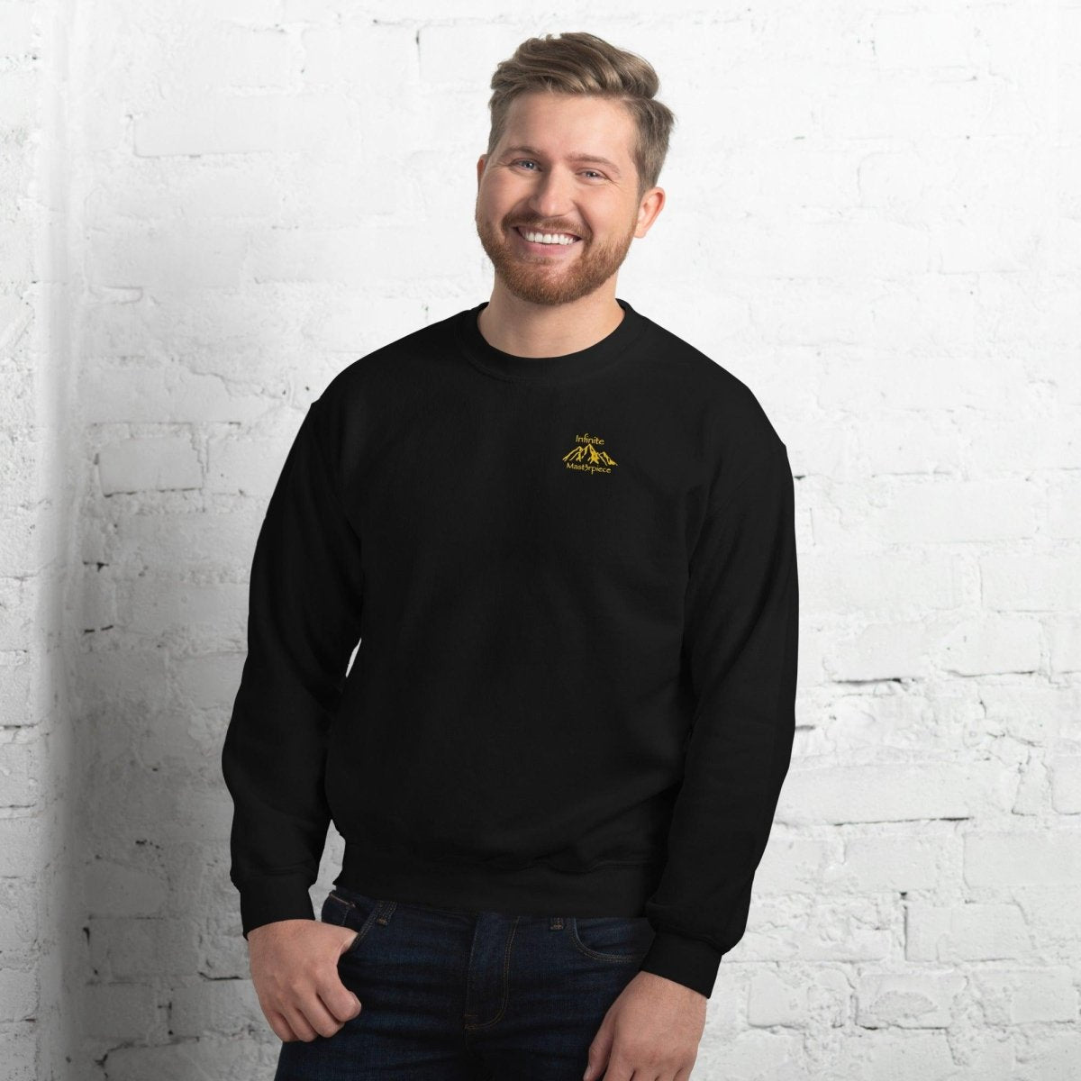 Mens "Legend" in Yellow Premium Sweatshirt - Infinite Mast3rpiece - 