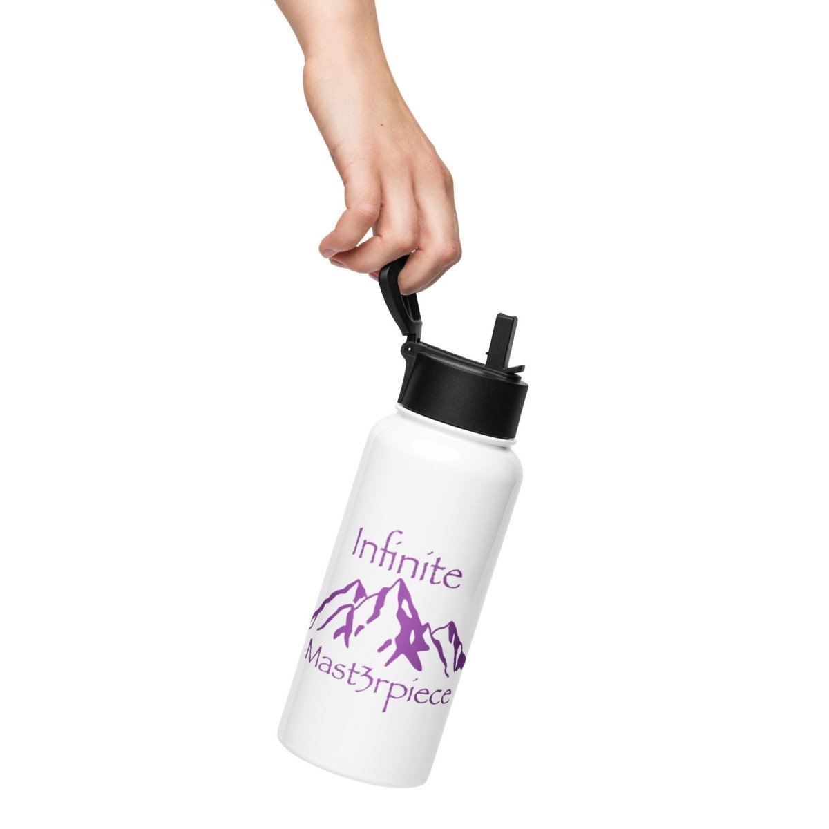 Purple "Legend" 32oz. Printed Stainless Steel Water Bottle - Infinite Mast3rpiece - 