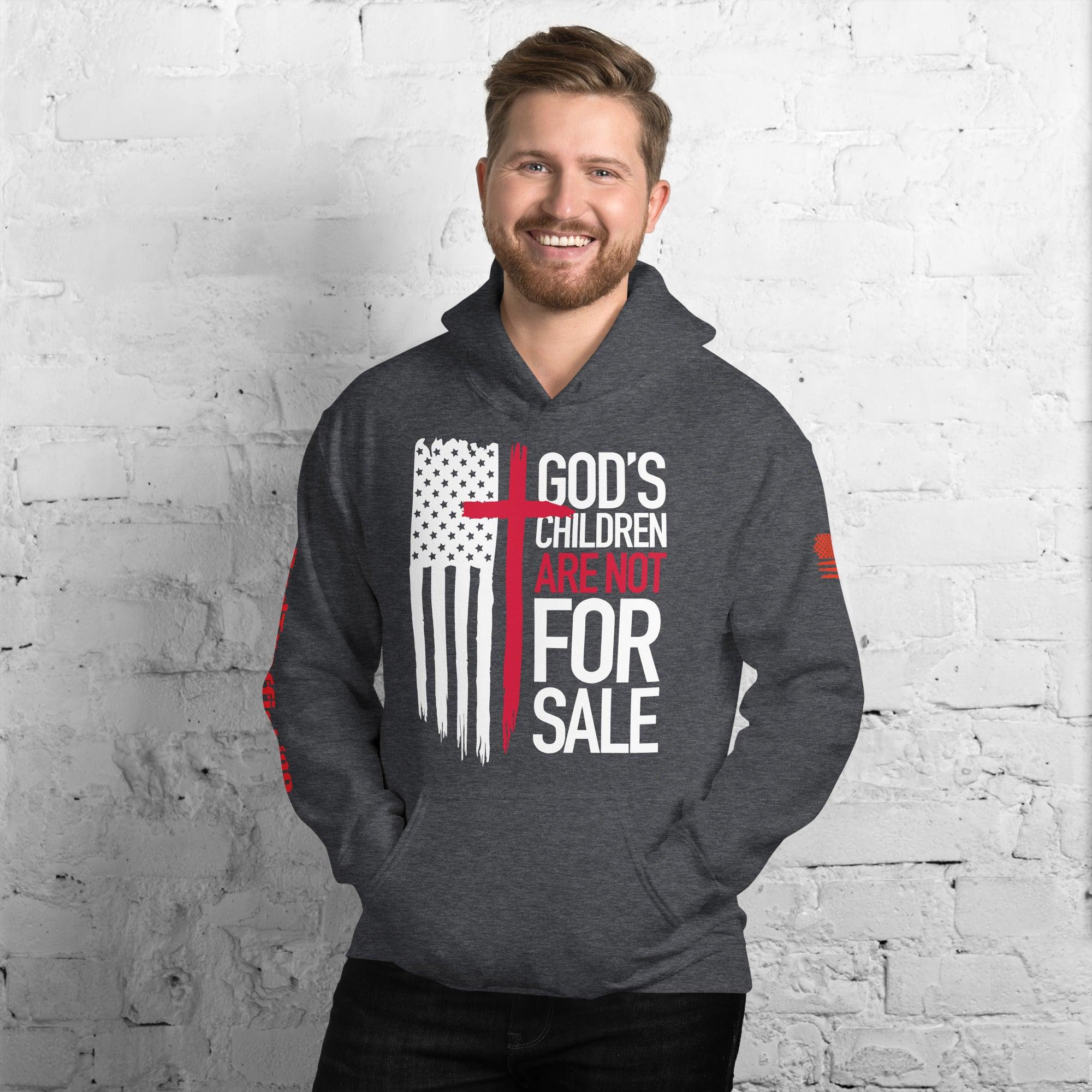 Mens God's Children Are Not For Sale Premium Hoodie